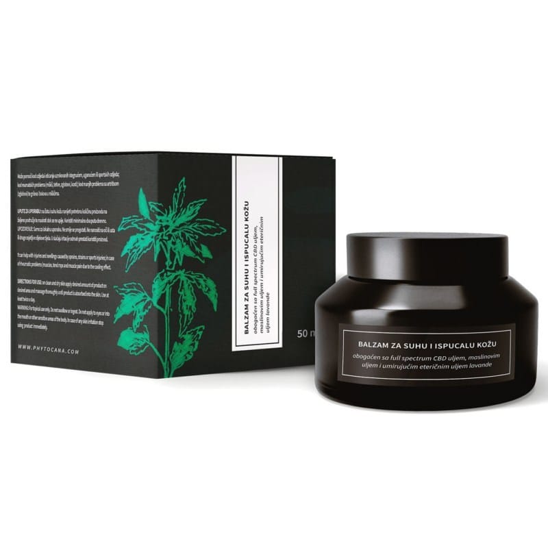 Phytocana CBD balzam za suhu kožu i masažu 50ml Phytocana CBD balzam za suhu kožu i masažu 50ml