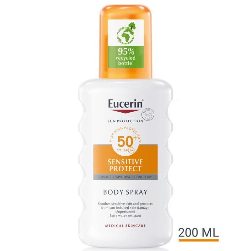 Eucerin Sensitive Protect sprej za zaštitu kože od sunca SPF 50+ 200ml Eucerin Sensitive Protect sprej za zaštitu kože od sunca SPF 50+ 200ml