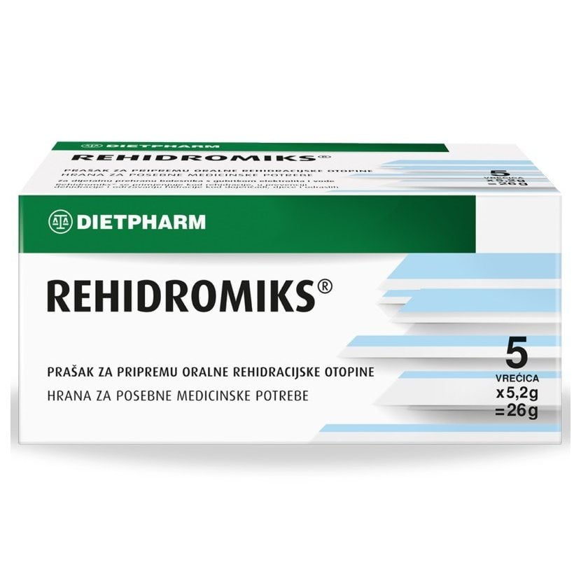 REHIDROMIKS prašak za pripremu oralne rehidracijske otopine 5 vrećica REHIDROMIKS prašak za pripremu oralne rehidracijske otopine 5 vrećica