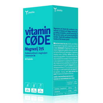 Yasenka Vitamin CODE Magnezij 375 90 kapsula