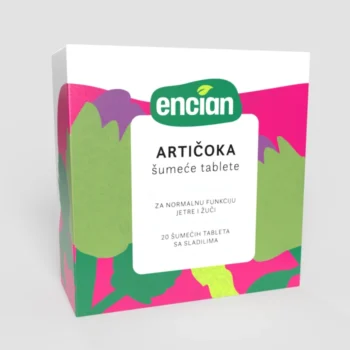 Encian Artičoka doprinosi funkciji jetre i žuči 20 šumećih tableta
