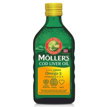 Mollers Ulje jetre bakalara okus Limun 250ml