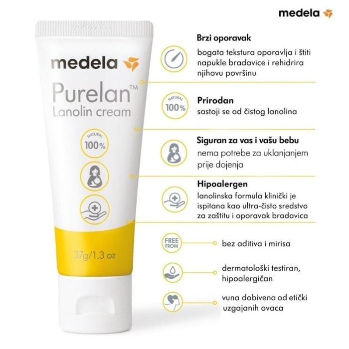 Medela Purelan krema za bradavice 37g