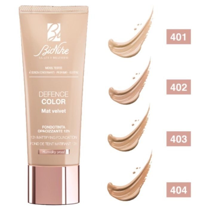 BioNike DEFENCE COLOR MAT tekući puder s matirajućim učinkom SPF15
