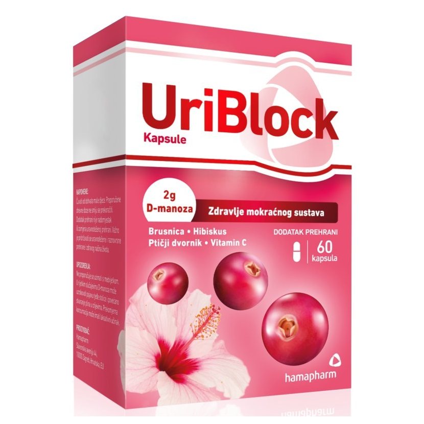 UriBlock doprinosi zdravlju mokraćnog sustava 60 kapsula UriBlock doprinosi zdravlju mokraćnog sustava 60 kapsula
