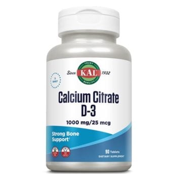 KAL Calcium Citrate D-3 1000 90 tableta