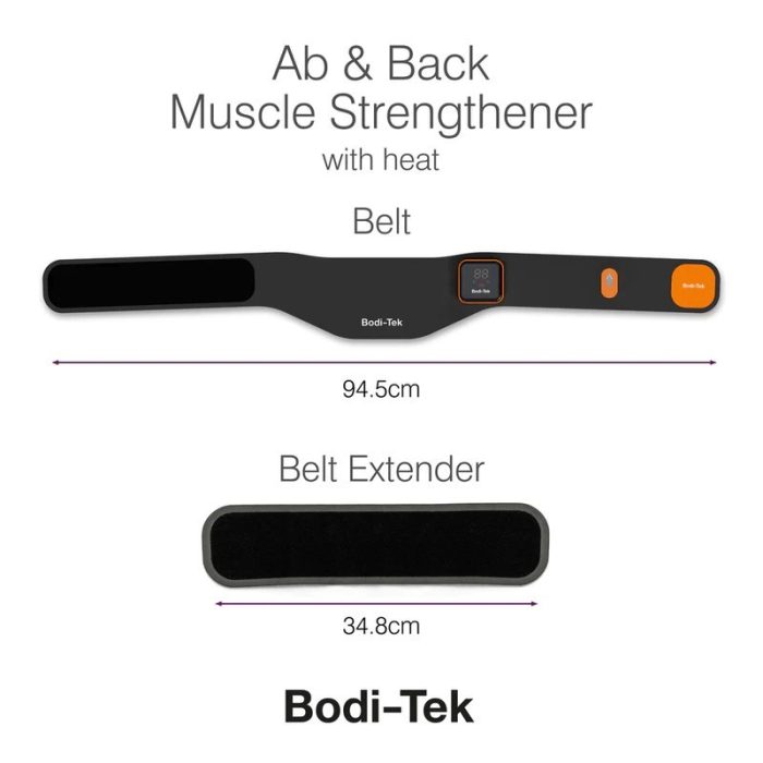 Bodi-TEK AB Back Tone shape EMS pojas za trbuh i leđa s funkcijom grijanja