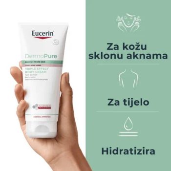 Eucerin DermoPure krema za tijelo s trostrukim djelovanjem 200ml