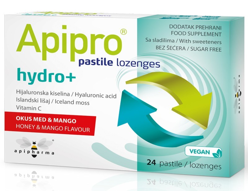 Apipro Hydro+ 24 pastile Apipro Hydro+ 24 pastile