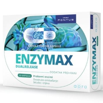 Enzymax Dual Release probavni enzimi 20 kapsula