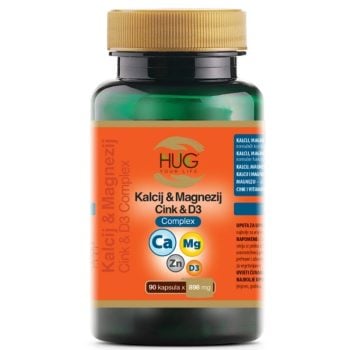 HUG Kalcij, Magnezij, Cink, D3 Complex 90 kapsula