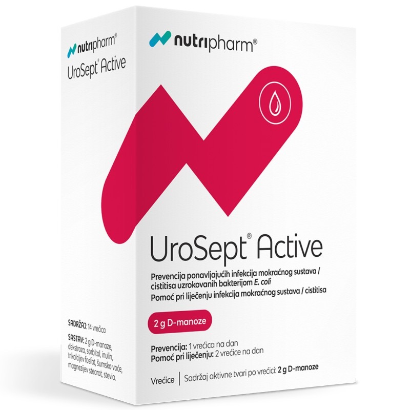 Nutripharm UroSept Active D-manoza 14 vrećica Nutripharm UroSept Active D-manoza 14 vrećica