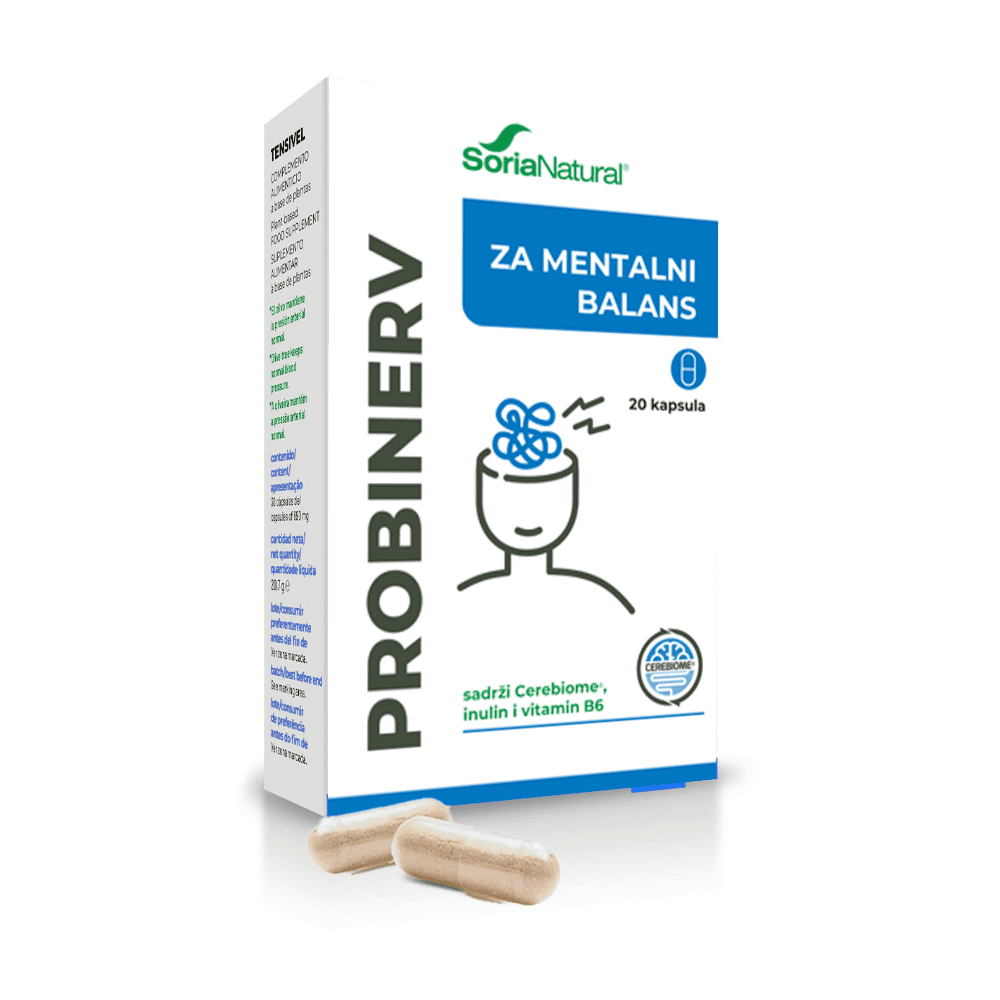 Soria Natural Probinerv pomaže kod anksioznosti i stresa 20 kapsula Soria Natural Probinerv pomaže kod anksioznosti i stresa 20 kapsula