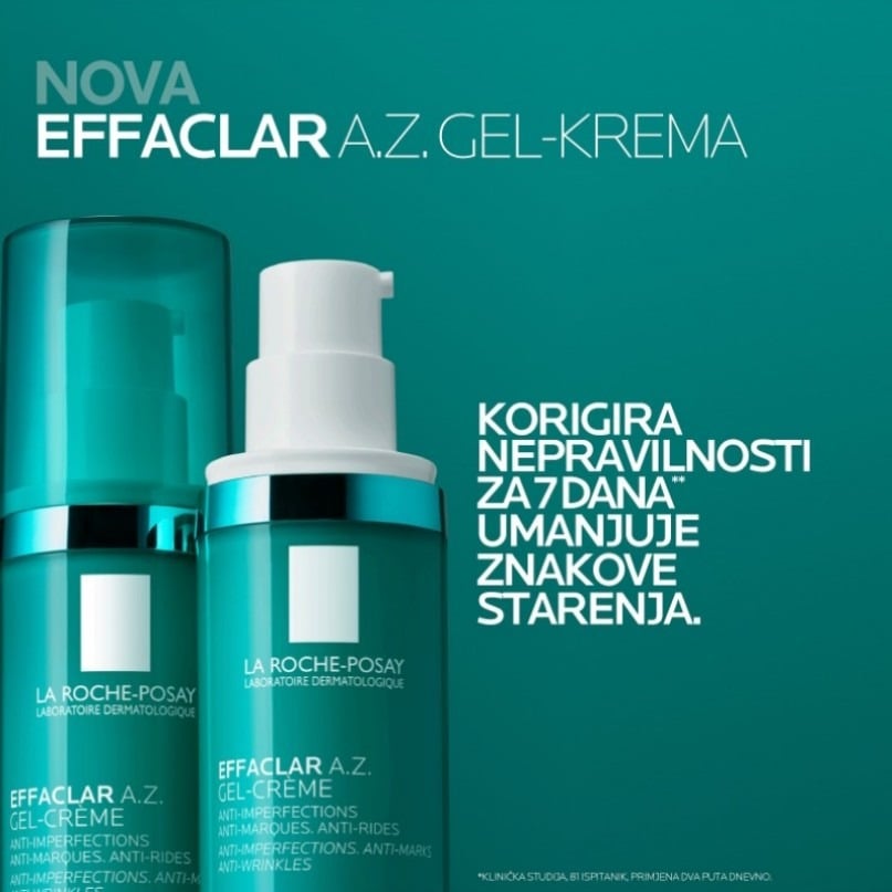 La Roche-Posay Effaclar A.Z. gel krema korigira nepravilnosti 40ml La Roche-Posay Effaclar A.Z. gel krema korigira nepravilnosti 40ml