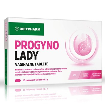 Dietpharm PROGYNO Lady pomaže kod suhoće rodnice 10 vaginalnih tableta
