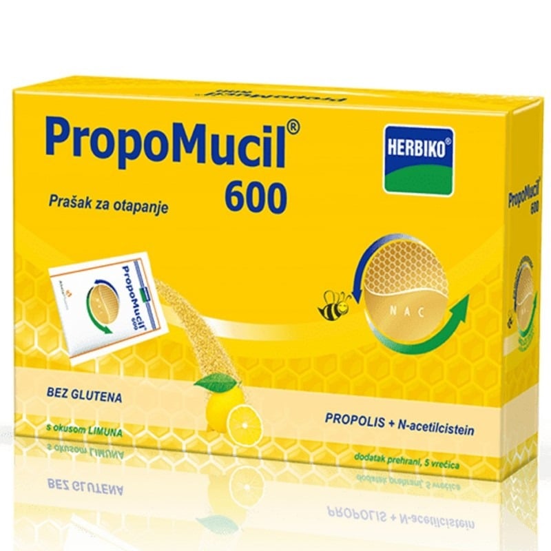PropoMucil 600 za zdravlje dišnog sustava 5 vrećica PropoMucil 600 za zdravlje dišnog sustava 5 vrećica