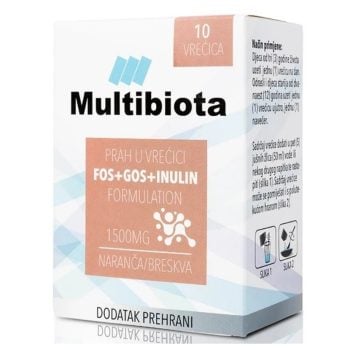 Multibiota prah naranča/breskva 10 vrećica
