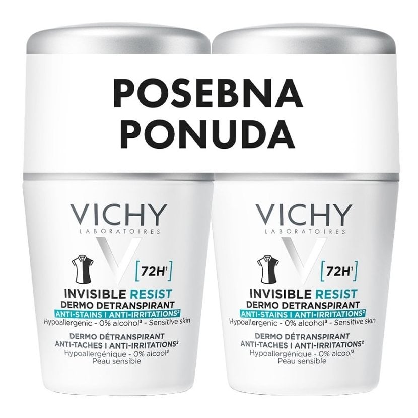 Vichy Deo Invisible resist 72h 2x50ml Vichy Deo Invisible resist 72h 2x50ml