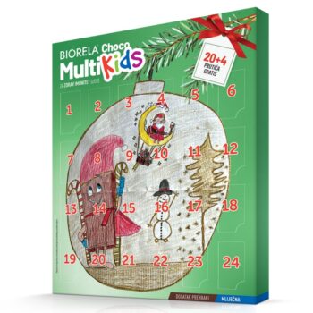 Biorela Choco Multi Kids Adventski kalendar 20+4 prutića gratis