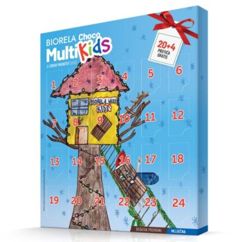 Biorela Choco Multi Kids Adventski kalendar 20+4 prutića gratis