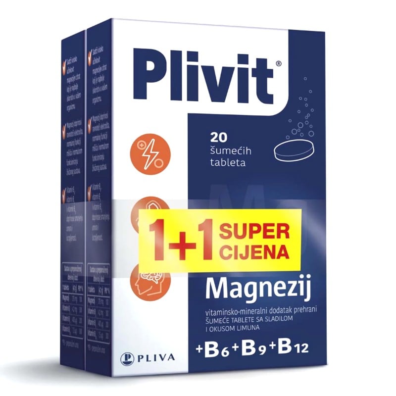 Plivit Magnezij šumeće tablete 1+1 Promo pakiranje Plivit Magnezij šumeće tablete 1+1 Promo pakiranje