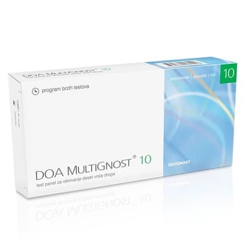 Test za otkrivanje 10 vrsta droga DOA Multignost