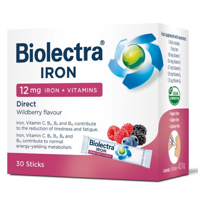 Biolectra Željezo s vitaminima 30 vrećica Biolectra Željezo s vitaminima 30 vrećica