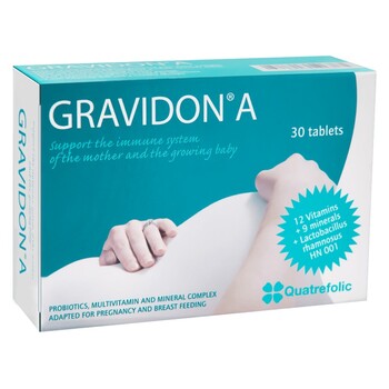 Gravidon A za žene koje planiraju trudnoću, trudnice i dojilje 30 tableta