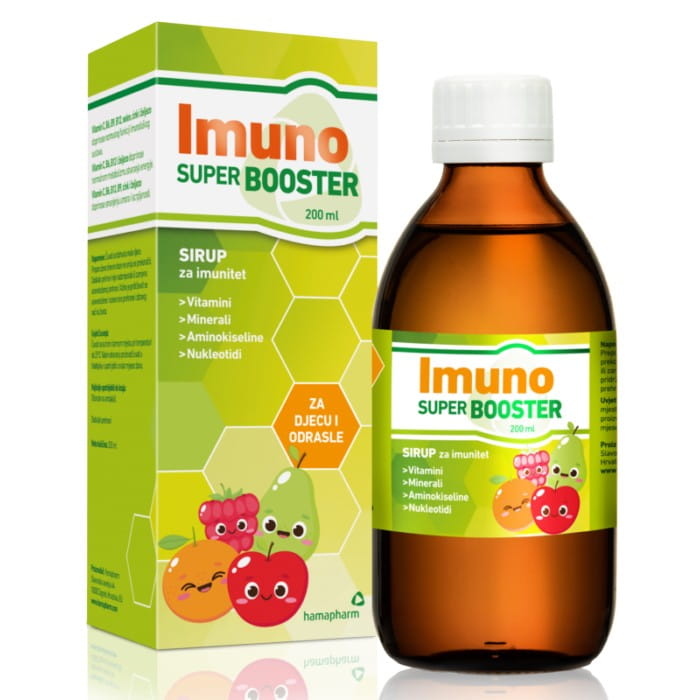 Hamapharm Imuno Super Booster sirup za imunitet djece 200ml Hamapharm Imuno Super Booster sirup za imunitet djece 200ml