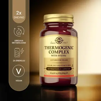 Solgar Thermogenic Complex podržava metabolizam i kontrolu tjelesne težine