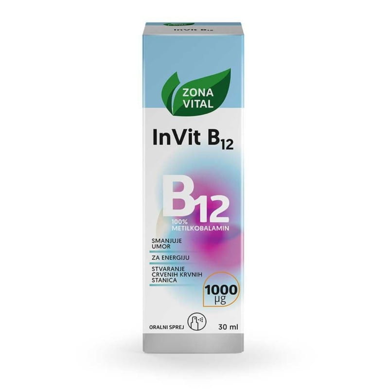 Zona Vital InVit vitamin B12 sprej 30ml Zona Vital InVit vitamin B12 sprej 30ml