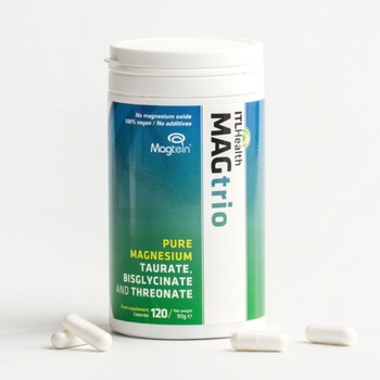 MAGtrio magnezijev L-treonat, bisglicinat, taurat 120 kapsula