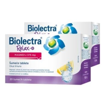 Biolectra Relax Magnezij 375mg šumeće tablete 1+1 Gratis
