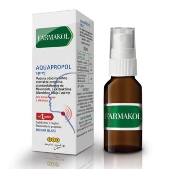 Farmakol Aquapropol sprej s propolisom, ekstraktom islandskog lišaja i mente