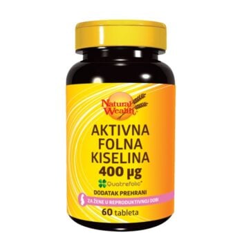Natural Wealth Aktivna folna kiselina 60 tableta
