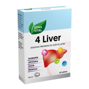 Zona Vital 4 Liver prirodna podrška za zdravlje i detoksikaciju jetre 30 kapsula