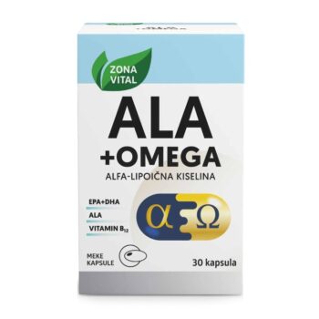 Zona Vital ALA + Omega za metabolizam i zdravlje srca 30 kapsula