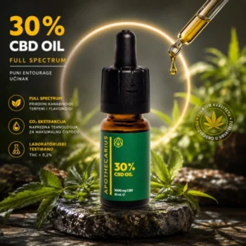 CBD Premium uljne kapi 30% Apothecarius 10ml