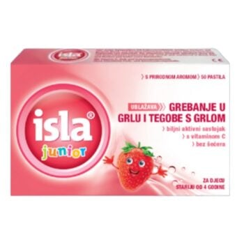 Isla Junior Pastile za grlo za djecu od 4. godine – 50 pastila