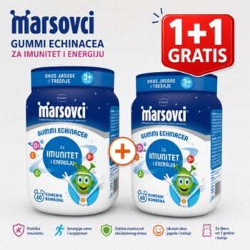 Marsovci Gummi Echinacea gumeni bomboni za imunitet djece 1+1 GRATIS