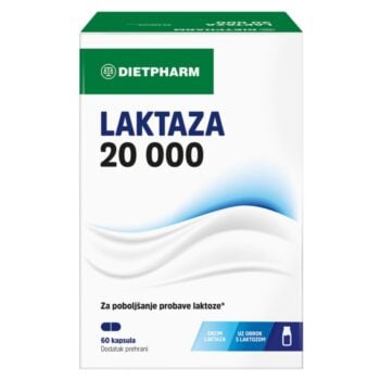 Dietpharm Laktaza 20 000 ALU za probavu laktoze 60 kapsula