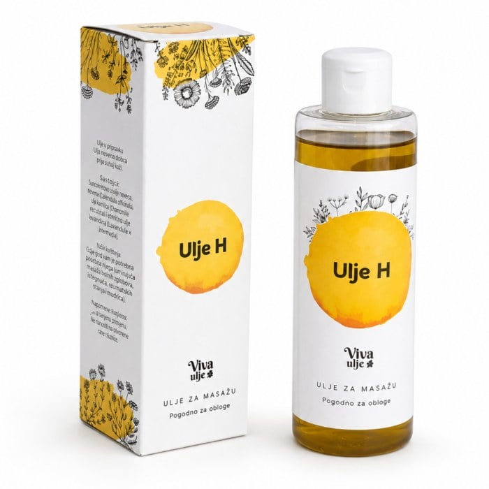 Bilje sestre Ljubice Viva Ulje H za masažu bolnih i napetih područja 200ml Bilje sestre Ljubice Viva Ulje H za masažu bolnih i napetih područja 200ml
