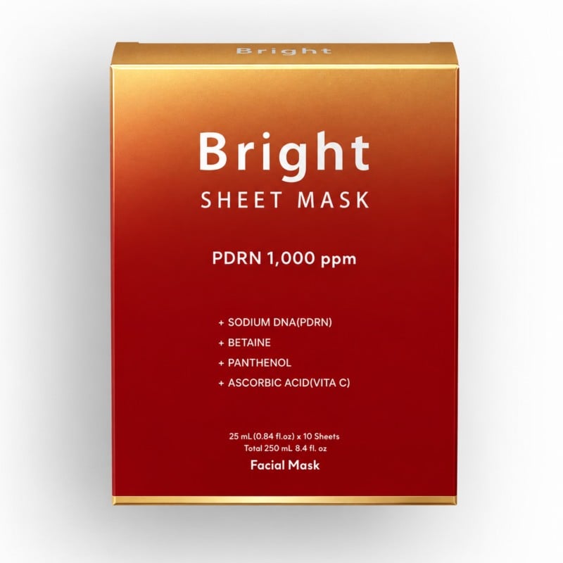 Bright Sheet Mask PDRN hidratantna maska za blistavost kože 10 komada (2) Bright Sheet Mask PDRN hidratantna maska za blistavost kože 10 komada
