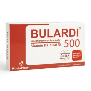 Bulardi 500 – Saccharomyces boulardii s vitaminom D3 za crijevnu mikrofloru i imunitet 30 kapsula