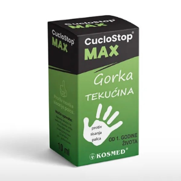 CucloStop MAX gorka tekućina protiv sisanja palca i griženja noktiju 10ml CucloStop MAX gorka tekućina protiv sisanja palca i griženja noktiju 10ml