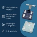 Dijagnostička vaga OMRON BF 511 - boja Tirkizna - Slika 3