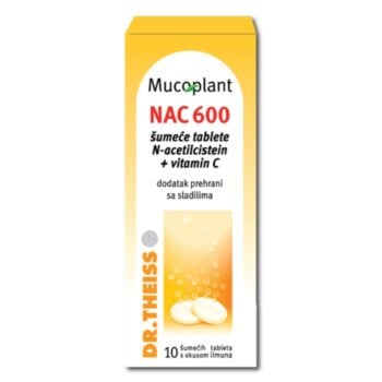 Dr. Theiss Mucoplant NAC 600 + vitamin C 10 šumećih tableta