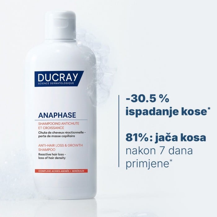 Ducray Anaphase Reactive šampon protiv reaktivnog ispadanja kose 400ml Ducray Anaphase Reactive šampon protiv reaktivnog ispadanja kose 400ml