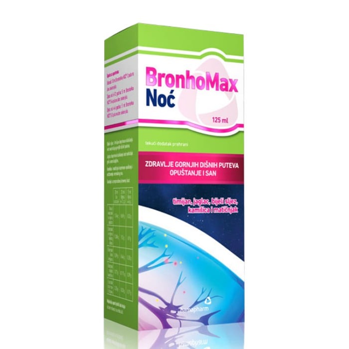 Hamapharm BronhoMax Noć sirup za kašalj i mirniji san 200ml Hamapharm BronhoMax Noć sirup za kašalj i mirniji san 200ml
