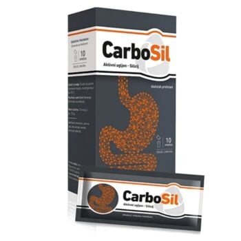 Hamapharm CarboSil granule s aktivnim ugljenom za nadutost i plinove 10 vrećica